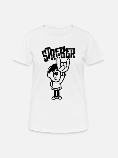 Lässige Handzeichen Illustration Streber - Frauen T-Shirt atmungsaktiv - Weiß