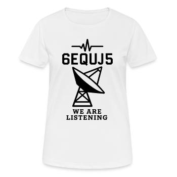 PLEURAGE! Signal - T-shirt respirant Femme - blanc - Devant - AI Model Female 172 dark (172cm)