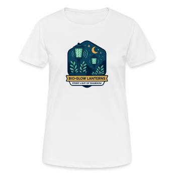 Bio-Glow Lanterns - Women's Breathable T-Shirt - white - Front - AI Model Female 172 dark (172cm)