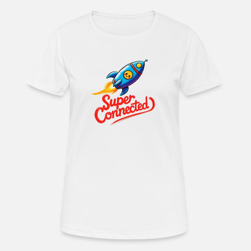 Super Connected - Women's Breathable T-Shirt - white