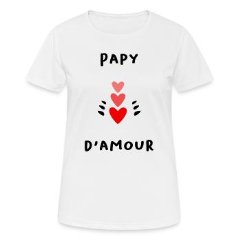 OPA. VATERTAG. ALLES Gute zum Tag des Großvaters. ICH LIEBE DICH. - Frauen T-Shirt atmungsaktiv - Weiß - Vorne - AI Model Female 172 dark (172cm)