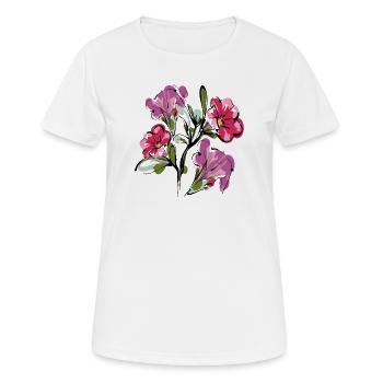 Blumenstrauß Flowers - Frauen T-Shirt atmungsaktiv - Weiß - Vorne - AI Model Female 172 dark (172cm)