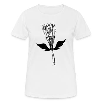 Küchenrebell - Frauen T-Shirt atmungsaktiv - Weiß - Vorne - AI Model Female 172 dark (172cm)