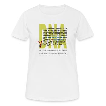 DNA - Frauen T-Shirt atmungsaktiv - Weiß - Vorne - AI Model Female 172 dark (172cm)