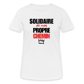 My Own Path - Women's Breathable T-Shirt - white - Front - AI Model Female 172 dark (172cm)