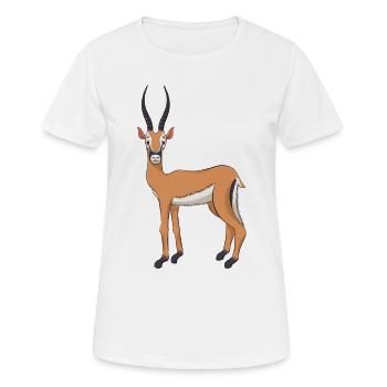 Antilope - T-shirt respirant Femme - blanc - Devant - AI Model Female 172 dark (172cm)
