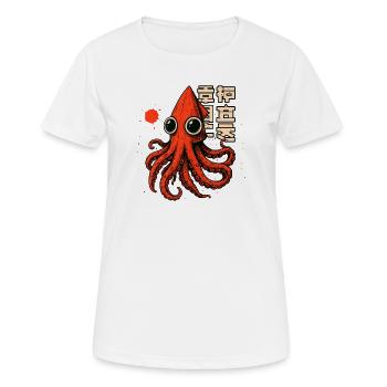 SQUID TSHIRT - Women's Breathable T-Shirt - white - Front - AI Model Female 172 dark (172cm)