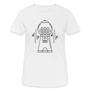 Kaugummiautomat Puls - Frauen T-Shirt atmungsaktiv - Weiß - Vorne - AI Model Female 172 dark (172cm)