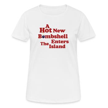 Hot New Bombshell Tea - Women's Breathable T-Shirt - white - Front - AI Model Female 172 dark (172cm)