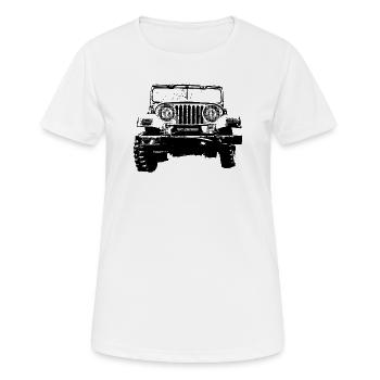 Jeep - T-shirt respirant Femme - blanc - Devant - AI Model Female 172 dark (172cm)