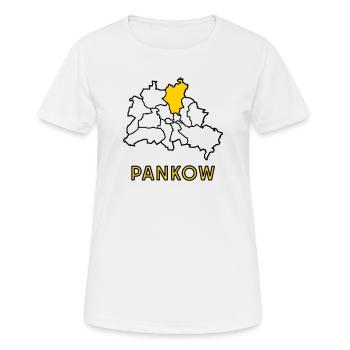 PANKOW, un quartier de Berlin - T-shirt respirant Femme - blanc - Devant - AI Model Female 172 dark (172cm)
