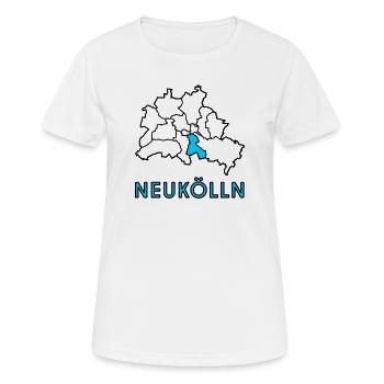 NEUKÖLLN, un quartier de Berlin - T-shirt respirant Femme - blanc - Devant - AI Model Female 172 dark (172cm)