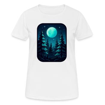 Moonlight Pines - Women's Breathable T-Shirt - white - Front - AI Model Female 172 dark (172cm)