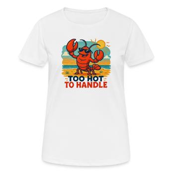 Lebhafter Sommerhummer Illustration - Frauen T-Shirt atmungsaktiv - Weiß - Vorne - AI Model Female 172 dark (172cm)