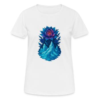 Glacial Bloom - Women's Breathable T-Shirt - white - Front - AI Model Female 172 dark (172cm)