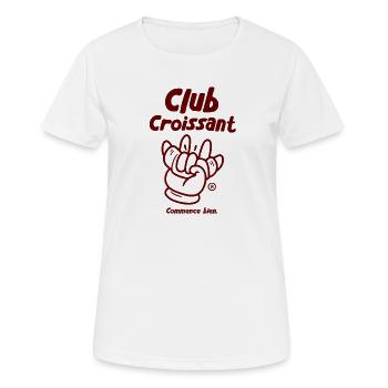 Club Croissant - Women's Breathable T-Shirt - white - Front - AI Model Female 172 dark (172cm)