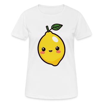 Lemon - Women's Breathable T-Shirt - white - Front - AI Model Female 172 dark (172cm)