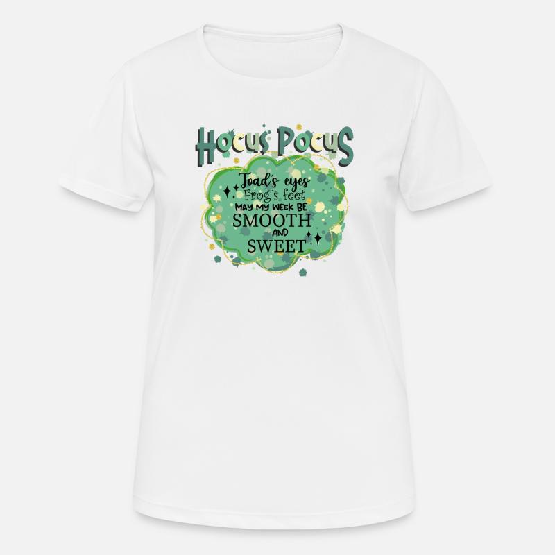 Hocus Pocus/Toad´s Eyes.... spell for halloween - Women's Breathable T-Shirt - white