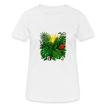 Sunbeam Jungle Burst - Women's Breathable T-Shirt - white - Front - AI Model Female 172 dark (172cm)
