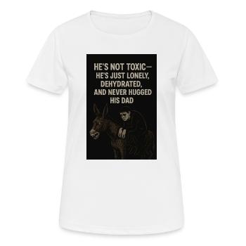 Solitude masculine - T-shirt respirant Femme - blanc - Devant - AI Model Female 172 dark (172cm)