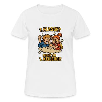Brawl School Enrollment 1st Grade School Child Children - Women's Breathable T-Shirt - white - Front - AI Model Female 172 dark (172cm)