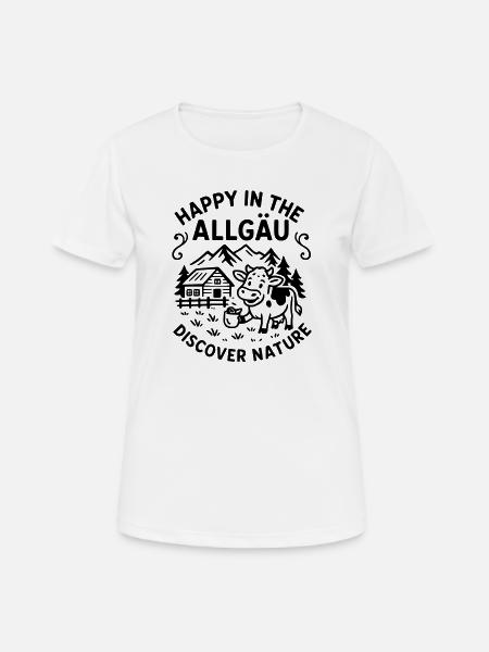 happyallgaeu - Women's Breathable T-Shirt - white