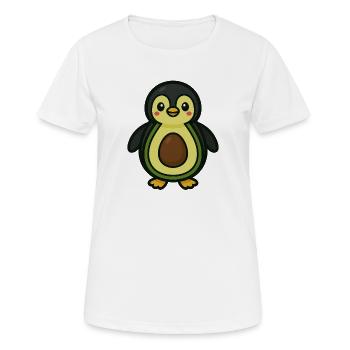 Pingucado - T-shirt respirant Femme - blanc - Devant - AI Model Female 172 dark (172cm)