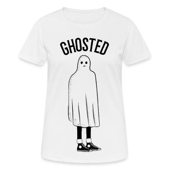 Ghosted Sad Ghost - Women's Breathable T-Shirt - white - Front - AI Model Female 172 dark (172cm)