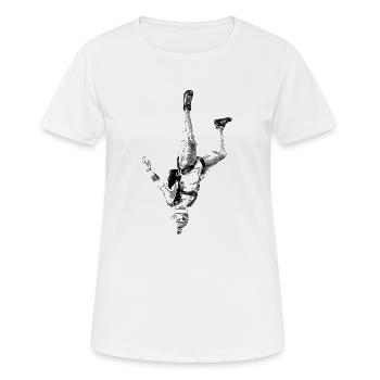 Skydiver - Frauen T-Shirt atmungsaktiv - Weiß - Vorne - AI Model Female 172 dark (172cm)