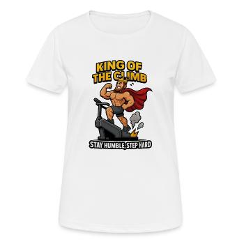 Entraînement Roi de la montée - T-shirt respirant Femme - blanc - Devant - AI Model Female 172 dark (172cm)