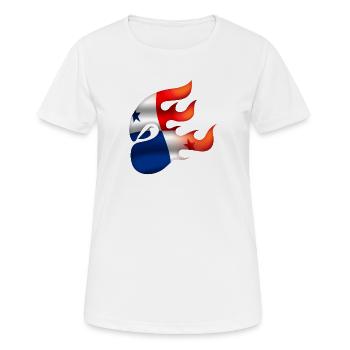Drapeau du Panama - Panama - Ninja - T-shirt respirant Femme - blanc - Devant - AI Model Female 172 dark (172cm)