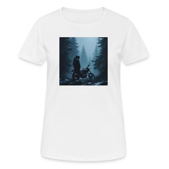 Northern Mist - Frauen T-Shirt atmungsaktiv - Weiß - Vorne - AI Model Female 172 dark (172cm)