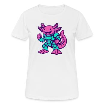 Axolotl Hero - Women's Breathable T-Shirt - white - Front - AI Model Female 172 dark (172cm)