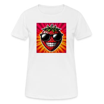 Erdbeeren Erdbeeren - Frauen T-Shirt atmungsaktiv - Weiß - Vorne - AI Model Female 172 dark (172cm)