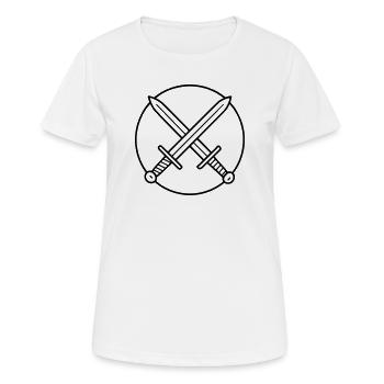 Épées croisées - T-shirt respirant Femme - blanc - Devant - AI Model Female 172 dark (172cm)