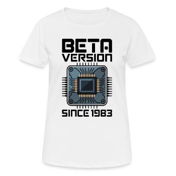 Futuristischer Mikrochip Bildschirmdesign - Frauen T-Shirt atmungsaktiv - Weiß - Vorne - AI Model Female 172 dark (172cm)