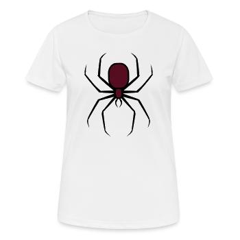 Gruselige Halloween Unheimliche Goth-Spinne 3 - Frauen T-Shirt atmungsaktiv - Weiß - Vorne - AI Model Female 172 dark (172cm)