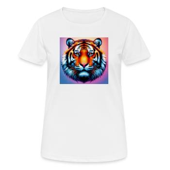 tigre - T-shirt respirant Femme - blanc - Devant - AI Model Female 172 dark (172cm)