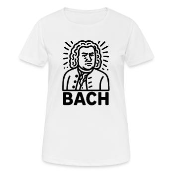 Johann Sebastian Bach - Frauen T-Shirt atmungsaktiv - Weiß - Vorne - AI Model Female 172 dark (172cm)
