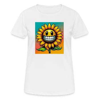 Tournesol - T-shirt respirant Femme - blanc - Devant - AI Model Female 172 dark (172cm)