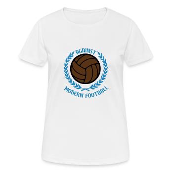 Against Modern Football - Women's Breathable T-Shirt - white - Front - AI Model Female 172 dark (172cm)
