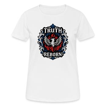 La vérité renaît - T-shirt respirant Femme - blanc - Devant - AI Model Female 172 dark (172cm)