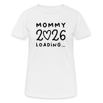 Maman 2026 - T-shirt respirant Femme - blanc - Devant - AI Model Female 172 dark (172cm)