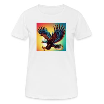 aigle - T-shirt respirant Femme - blanc - Devant - AI Model Female 172 dark (172cm)
