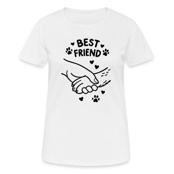 Amis des chiens, Hundefreund, Hunde - T-shirt respirant Femme - blanc - Devant - AI Model Female 172 dark (172cm)