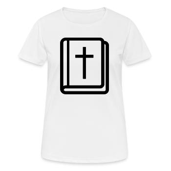 Bibel - Frauen T-Shirt atmungsaktiv - Weiß - Vorne - AI Model Female 172 dark (172cm)