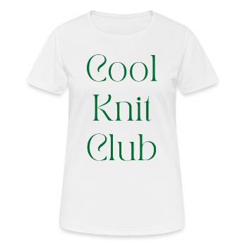 Club de tricot sympa. Club de tricot sympa. - T-shirt respirant Femme - blanc - Devant - AI Model Female 172 dark (172cm)