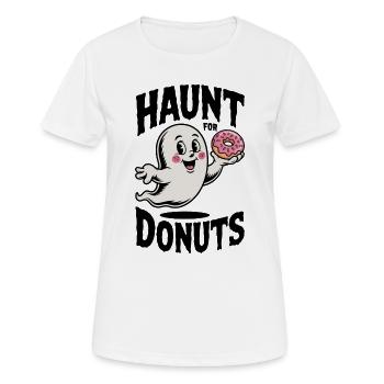 Haunt for Donuts - Women's Breathable T-Shirt - white - Front - AI Model Female 172 dark (172cm)