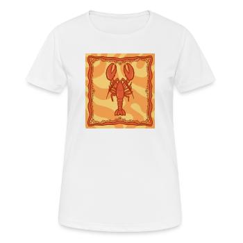 Red Lobster Illustration - Frauen T-Shirt atmungsaktiv - Weiß - Vorne - AI Model Female 172 dark (172cm)