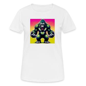 gorilla - Women's Breathable T-Shirt - white - Front - AI Model Female 172 dark (172cm)